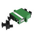 Adapter SC/APC Duplex OS2 green with shutter
