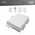 Outdoor FTTH Box for 16 cores and 16x LC/DX or 16x SC/SX